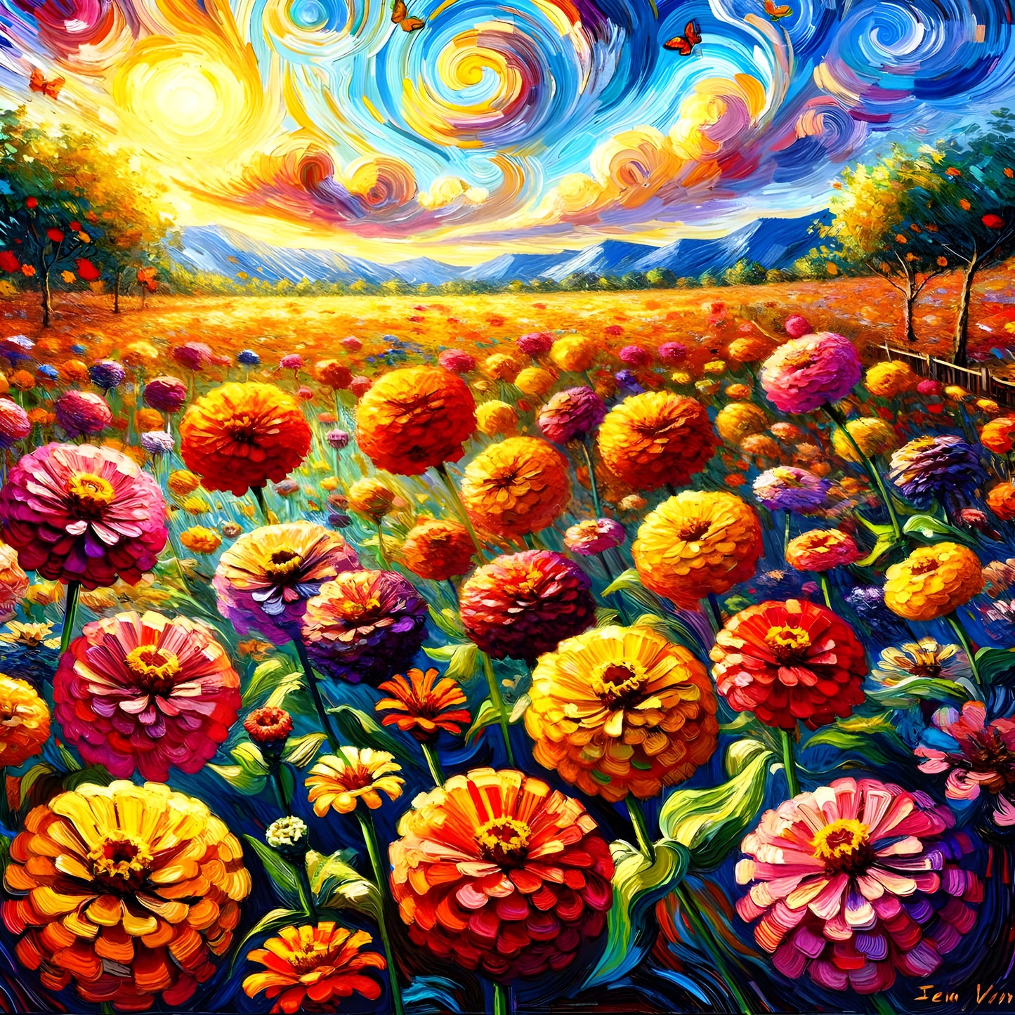 Zinnias