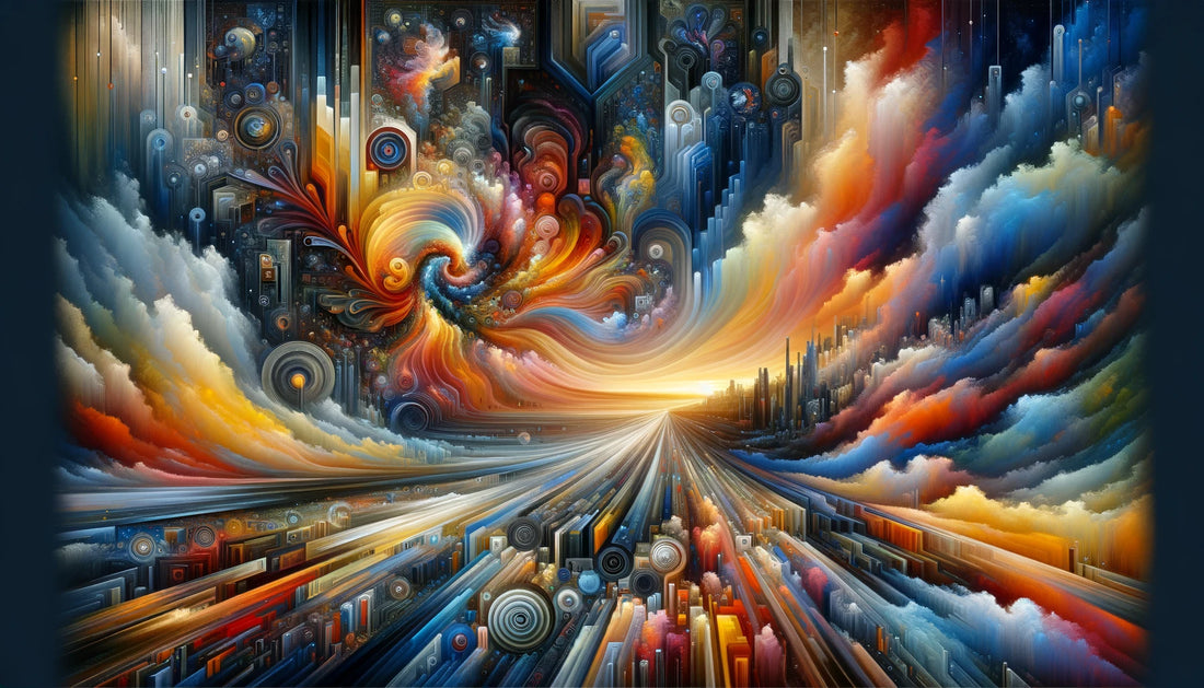 This visual metaphor captures the essence of limitless creativity and the expansive potential of AI in art, inviting viewers to explore the depth and breadth of a landscape where the past and future converge.
